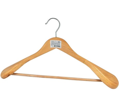 Костюмная вешалка с широкими плечами и перекладиной Рыжий кот ПВХ покрытие 007767