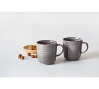 Глиняный набор посуды Arya Home Arya Stoneware 2 предмета, 9,0x9,6x5,0 см, серый 8680943229892