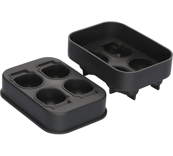 Форма для льда Smart Solutions Ice skull, графит SS0000144
