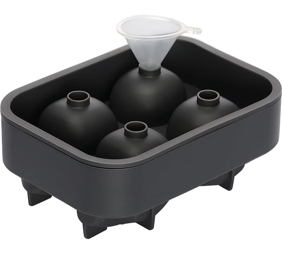 Форма для льда Smart Solutions Ice skull, графит SS0000144
