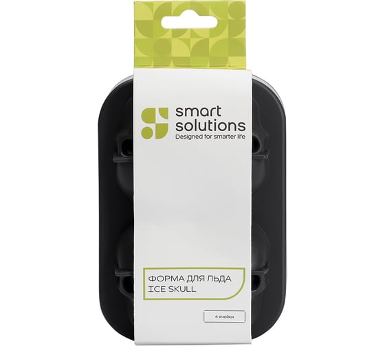 Форма для льда Smart Solutions Ice skull, графит SS0000144
