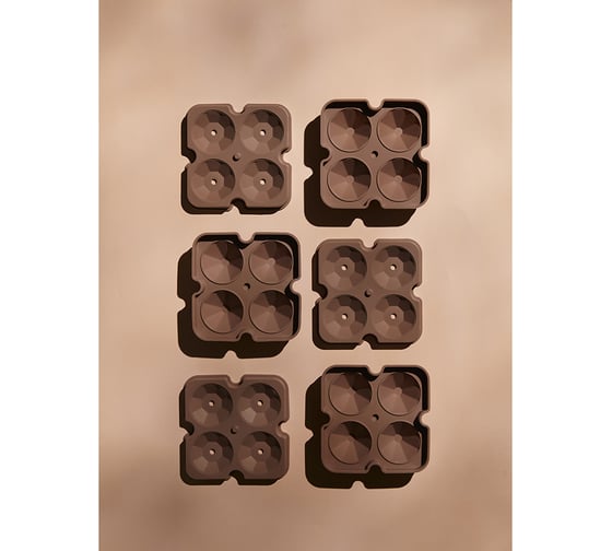 Форма для льда Smart Solutions Ice diamond, пепельно-розовая SS0000142