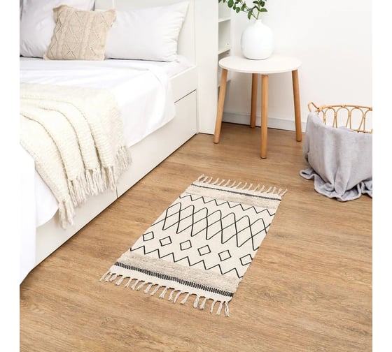 Ковер Этель lines 50x80 ± 3 см, 1000 г/м2, 100% хлопок 10105365