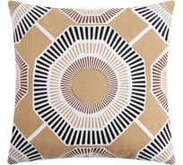 Декоративная наволочка Этель 40x40 см, Circle beige, 100% хлопок 5084352