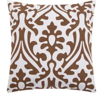 Декоративная наволочка Этель 40x40 см, Monograms beige, 100% хлопок 5084358