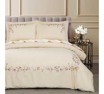 Постельное белье Arya Home Arya Deluxia сатин, с вышивкой 200x220 Hivda 8680943095640