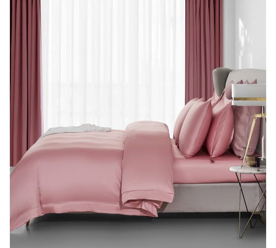 Постельное белье Arya Home Arya бамбук Tencel Arty 200x220 см, Сухая Роза 8680943228277