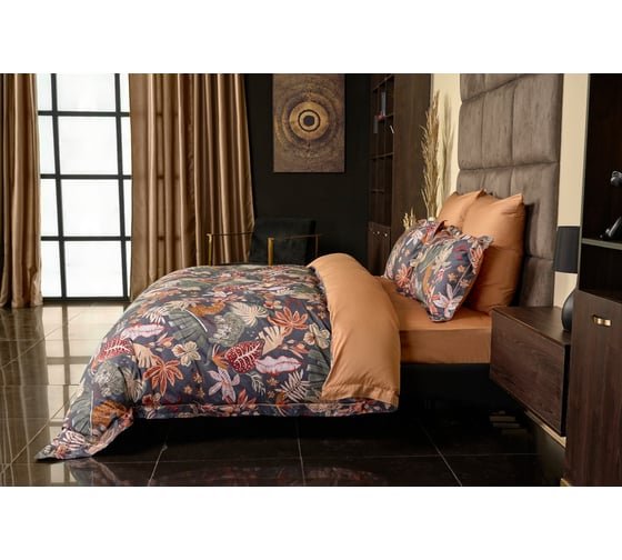 Постельное белье Arya Home Arya Exclusive сатин, 2-спальное, 200x220 Rosari 8680943103642