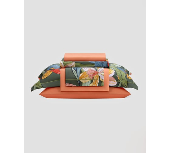 Постельное белье Arya Home Arya Exclusive, 2-спальное, 200x220 Evergreen Темнo-голубой, синий 8680943210111