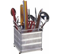 Настольная металлическая квадратная подставка для столовых приборов Fora 148070H