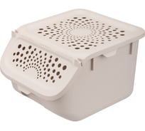 Контейнер для овощей Phibo 7,8 л, 275x240x175 мм, Светло-бежевый 434293034