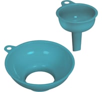 Набор воронок МУЛЬТИДОМ Дуэт 2 шт., max 14.5x16.5x6 см, min 7.5x9.5x9 см, 3 цвета МТ76-162
