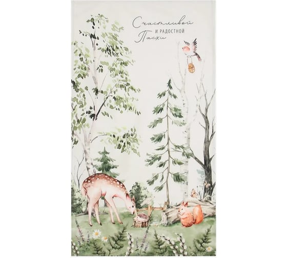 Полотенце Этель Лесная сказка 40x73 см, 100% хлопок, саржа 190 г/кв.м 10226783