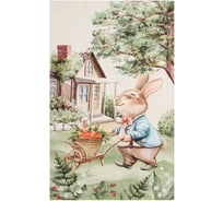 Полотенце Этель Кроличья ферма 40x73 см, 100% хлопок, саржа 190 г/кв.м 10226784