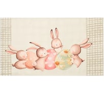 Полотенце Этель Зайчата 40x73 см, 100% хлопок, саржа 190 г/кв.м 10226791
