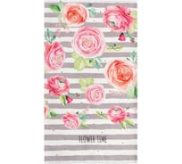Полотенце Этель Пионы 40x73 см, 100% хлопок, саржа 190 г/кв.м 7599088