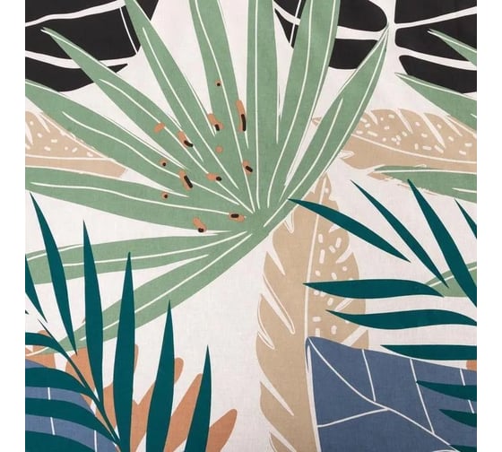 Комплект постельного белья Этель полутораспальный Colored tropics (вид 2) 143х215 см, 150х214 см, 70х70 см 2 шт, поплин 125 5418223