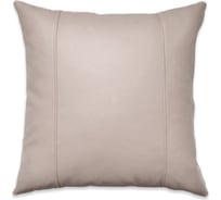 Декоративная подушка Mypuff Бежевая, экокожа pil_434