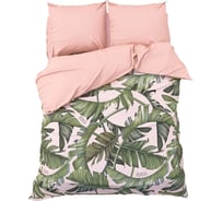Комплект постельного белья Этель двуспальный Tropical 175х215 см, 200х220 см, 70х70 см - 2 шт 7674474