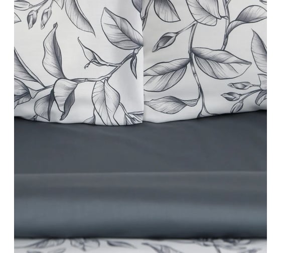 Комплект постельного белья Этель двуспальный Magnolia 175х215 см, 200х220 см, 50х70 см -2 шт, мако-сатин 114г/кв.м 9355453