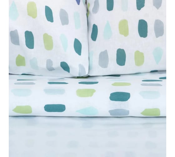 Комплект постельного белья Этель Дуэт Eucalyptus 143х215 см - 2 шт, 220х240 см, 70х70 см - 2 шт, поплин 5181647