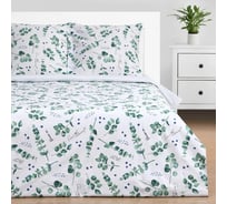 Комплект постельного белья Этель дуэт Eucalyptus 143х215 см-2 шт, 220х240 см, 70х70 см-2 шт, поплин 125 г/кв.м 4746231