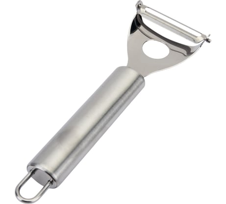 Овощечистка из нержавеющей стали с горизонтальным лезвием Mallony NIMBUS, 17,5*5,5 см, овал ручка/подвес 007420