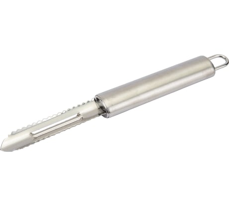 Овощечистка из нержавеющей стали с вертикальным лезвием Mallony NIMBUS 19,5*1,8 см овал ручка с подвесом 007418