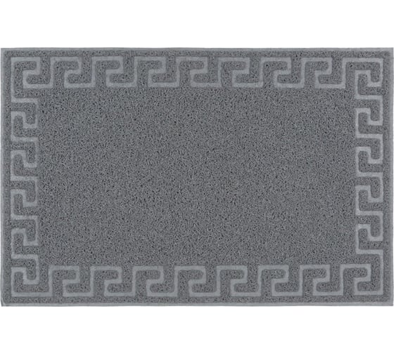 Коврик SUNSTEP Spongy Меандр 40х60 см, серый 38-301