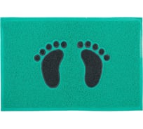 Коврик SUNSTEP Spongy 45х75 см лапки, черно-зеленый 38-461