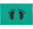 Коврик SUNSTEP Spongy 45х75 см лапки, черно-зеленый 38-461 1