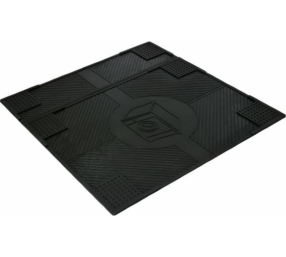 Резиновый антивибрационный коврик VORTEX  62x65x0,7 см, черный 24258