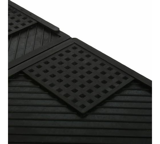 Резиновый антивибрационный коврик VORTEX  62x65x0,7 см, черный 24258