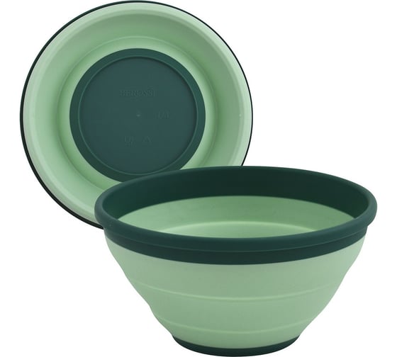 Складная миска МУЛЬТИДОМ Compact 1.4 л, чайное дерево, 18x18x4 см ИК 22362000