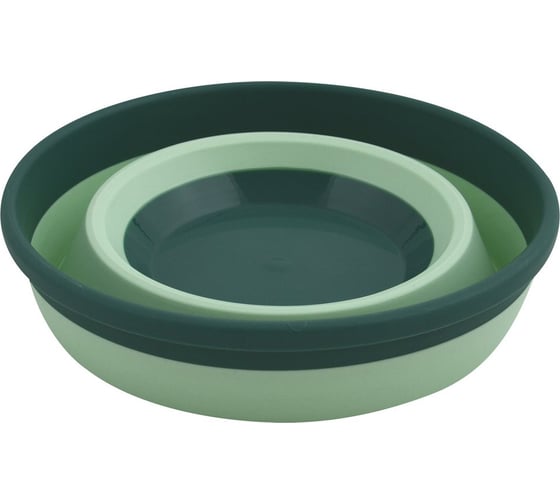 Складная миска МУЛЬТИДОМ Compact 1.4 л, чайное дерево, 18x18x4 см ИК 22362000