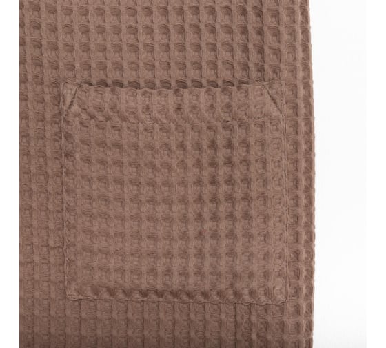 Полотенце вафельное банное Этель "Boho" килт, 75*145 см, мокко, 100% хлопок, 290 г/м2 6243532