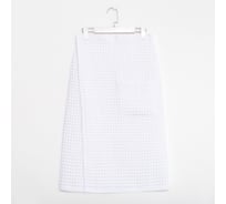 Полотенце вафельное банное Этель "Boho" килт, 75*145 см, белый, 100% хлопок, 290 г/м2 6243502