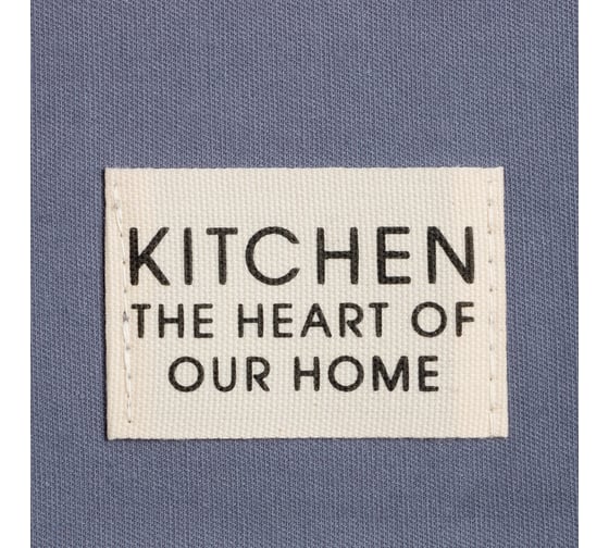 Полотенце Этель Kitchen 40x73 см, синий, 100% хлопок, саржа 220 г/м2 7865976