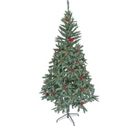 Сосна Хадвер, зеленая, с шишками и ягодами, 210 см, 900 веток, CZ-31