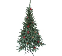 Сосна Хадвер, зеленая, с шишками и ягодами, 150 см, 400 веток, CZ-29