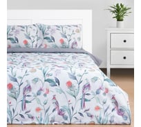 Комплект постельного белья Этель дуэт, Тропический сад 143*215 см-2 шт, 220*240 см, 50*70 см-2 шт, поплин 9233636