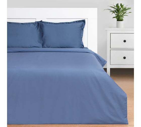 Комплект постельного белья Этель дуэт, Blue lake 143*215-2 шт, 215*240, 50*70+3-2 шт, мако-сатин, 114 г/м2 9144541 1