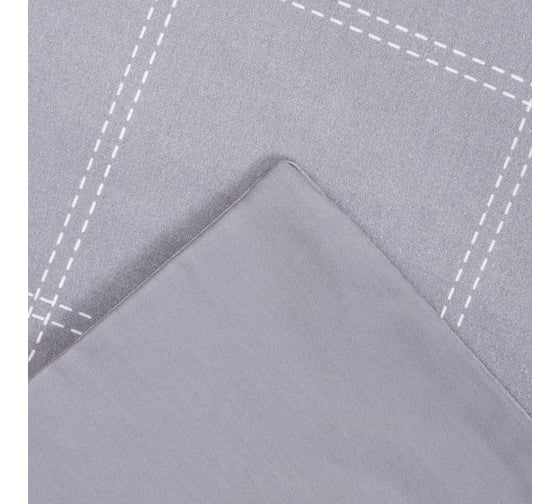 Комплект постельного белья Этель дуэт, Cage: grey, 143*215-2 шт, 215*240, 50*70+3-2 шт, мако-сатин, 114 г/м2 10060104