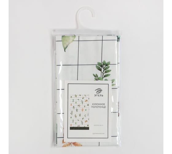 Полотенце Этель Flora (вид 2) 40x73 см, 100% хлопок, саржа 190 гр/м2 7561823