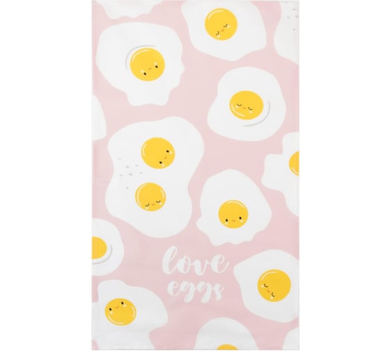 Полотенце Этель Love eggs 40x73 см, 100% хлопок, саржа 190 гр/м2 5423078