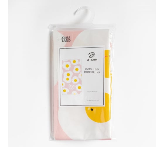 Полотенце Этель Love eggs 40x73 см, 100% хлопок, саржа 190 гр/м2 5423078