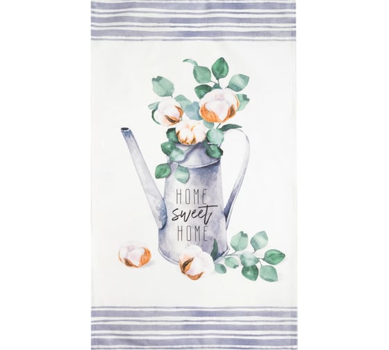 Полотенце Этель Home sweet 40x73 см, 100% хлопок, саржа 190 гр/м2 7008056