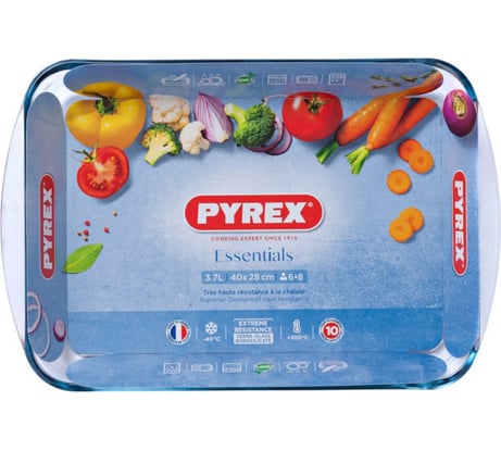 Блюдо для запекания и выпечки PYREX SMART COOKING 40x27 см, прямоугольное 239B000/5046