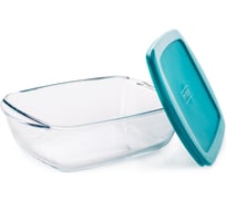 Блюдо для запекания и выпечки PYREX COOK and STORE 1.2 л, 23x15x7 см, прямоугольное, с крышкой 215P000/5046ST