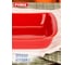 Форма для запекания и выпечки PYREX SUPREME красная, 24x24 см, квадратная SU24SR5/7046 6
